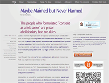 Tablet Screenshot of maybemaimed.com